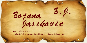 Bojana Jasiković vizit kartica